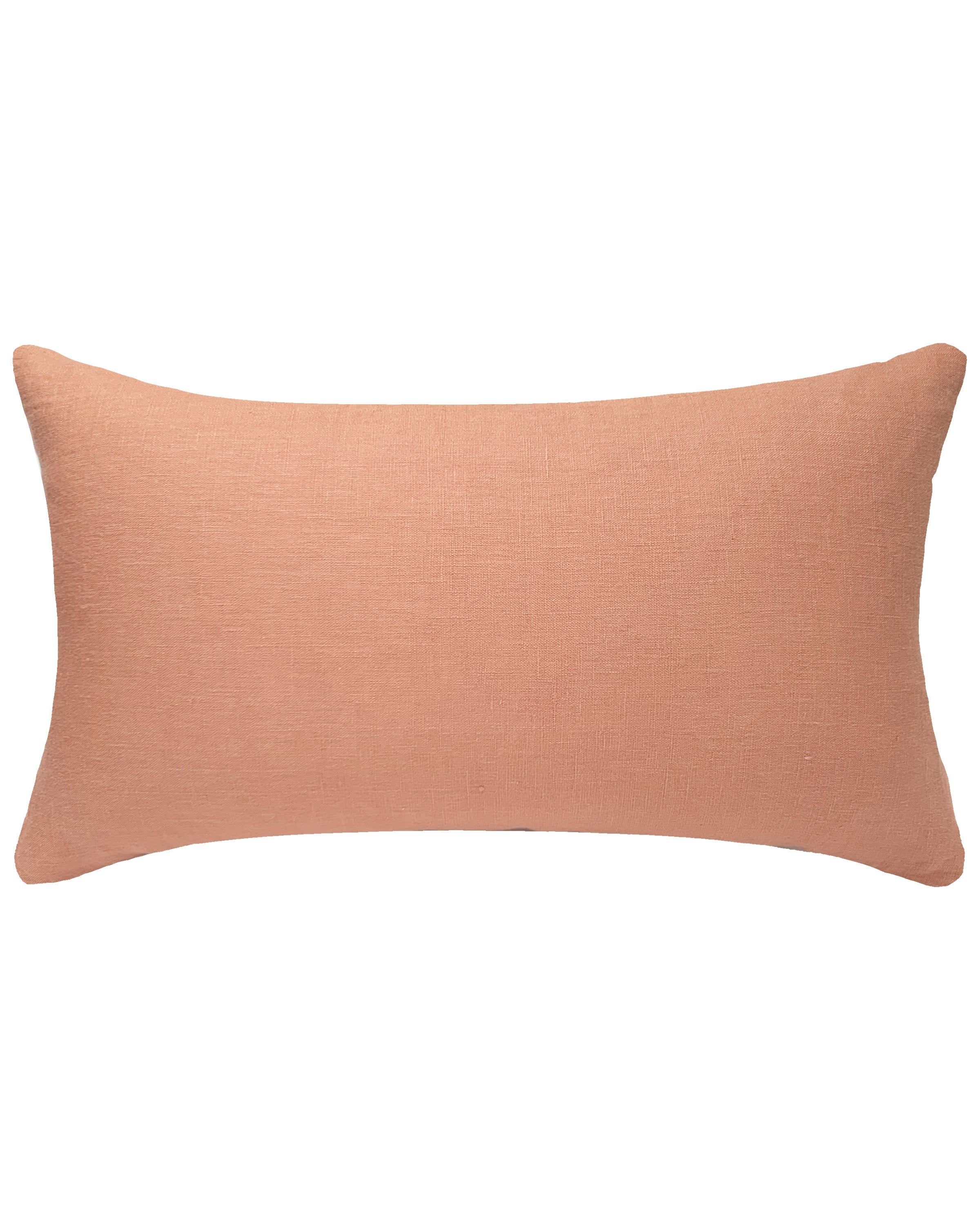 Cowrie embroidered lumbar pillow