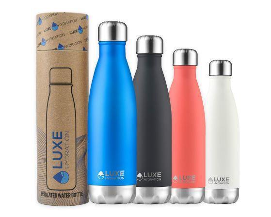 17oz Insulated Stainless Steel Water Bottle - Gulf Blue