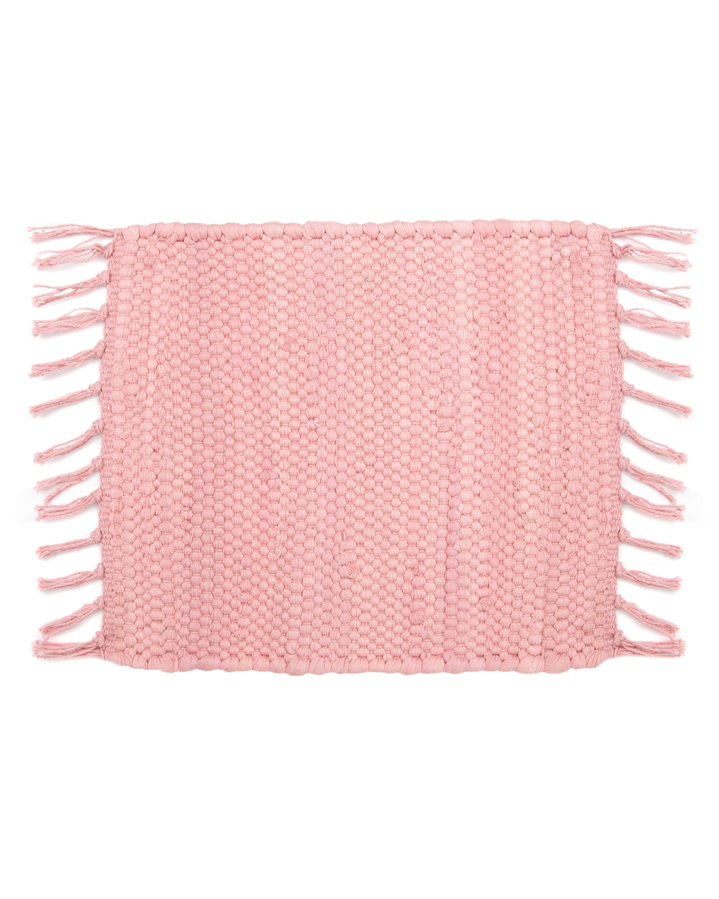 Chindi hot pad in peony