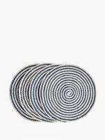 Load image into Gallery viewer, Spiral Placemat - Blue (Set of 4)
